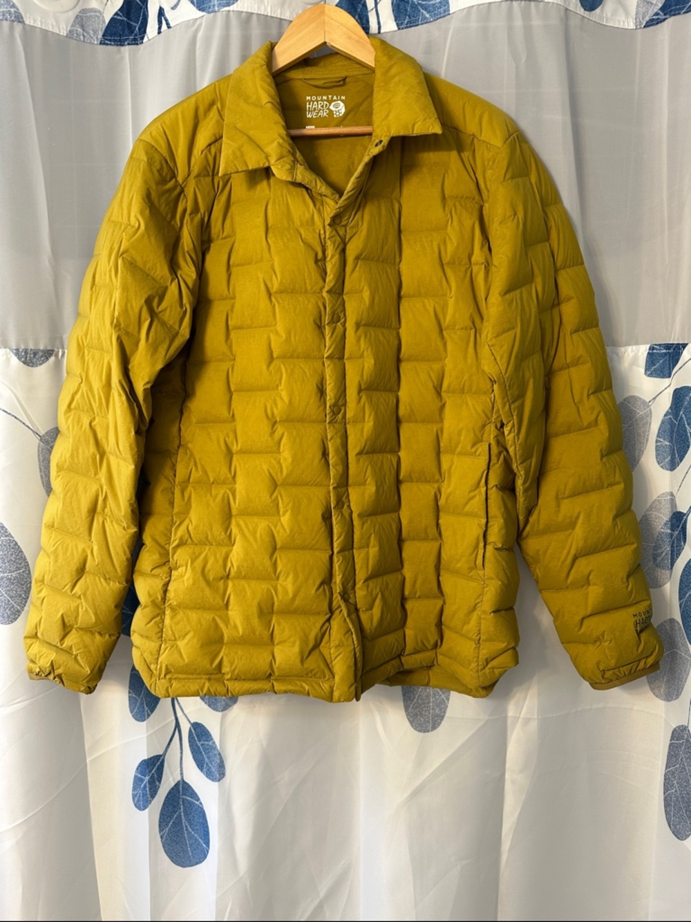 Men’s Mountain Hardwear Olive Mustard Quilted Puffer Jacket